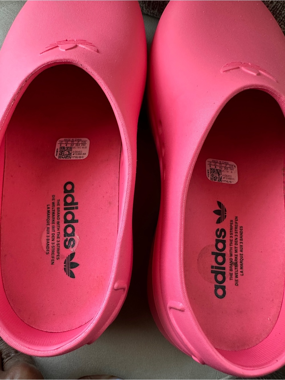 adidas  Pink Slip-On Slide Sandals - Picture 3 of 4